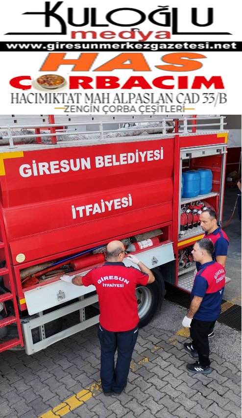 Giresun İtfaiyesi’nden Tam Hazırlık