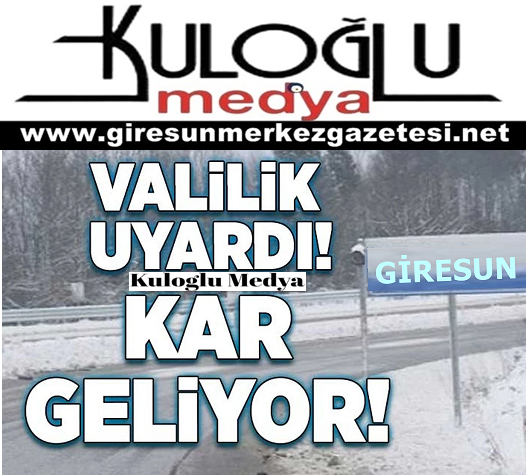 Giresun’da Yoğun Yağış