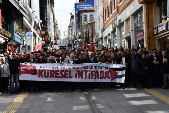 Giresun’dan Gazze’ye Destek Yürüyüşü