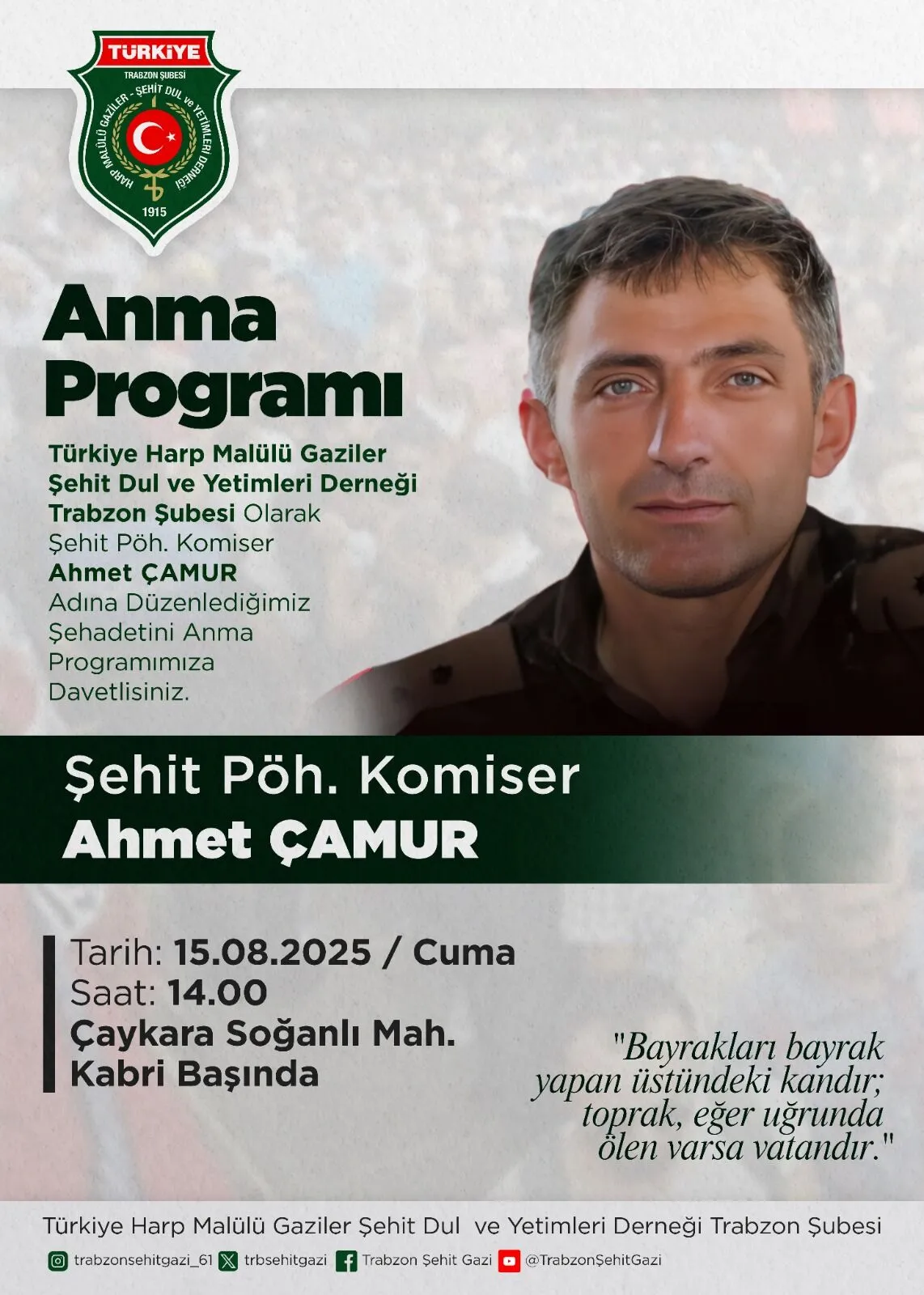 PÖH Komiser Ahmet Çamur