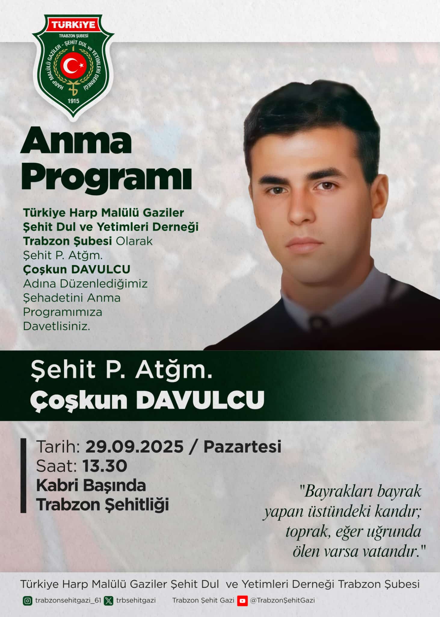 Şehit Astsubay Çoşkun Davulcu