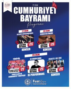 GİRESUN BELEDİYESİ’NDEN 29 EKİM COŞKUSU: CEREN ECE ÖKSÜZ SAHNE ALACAK