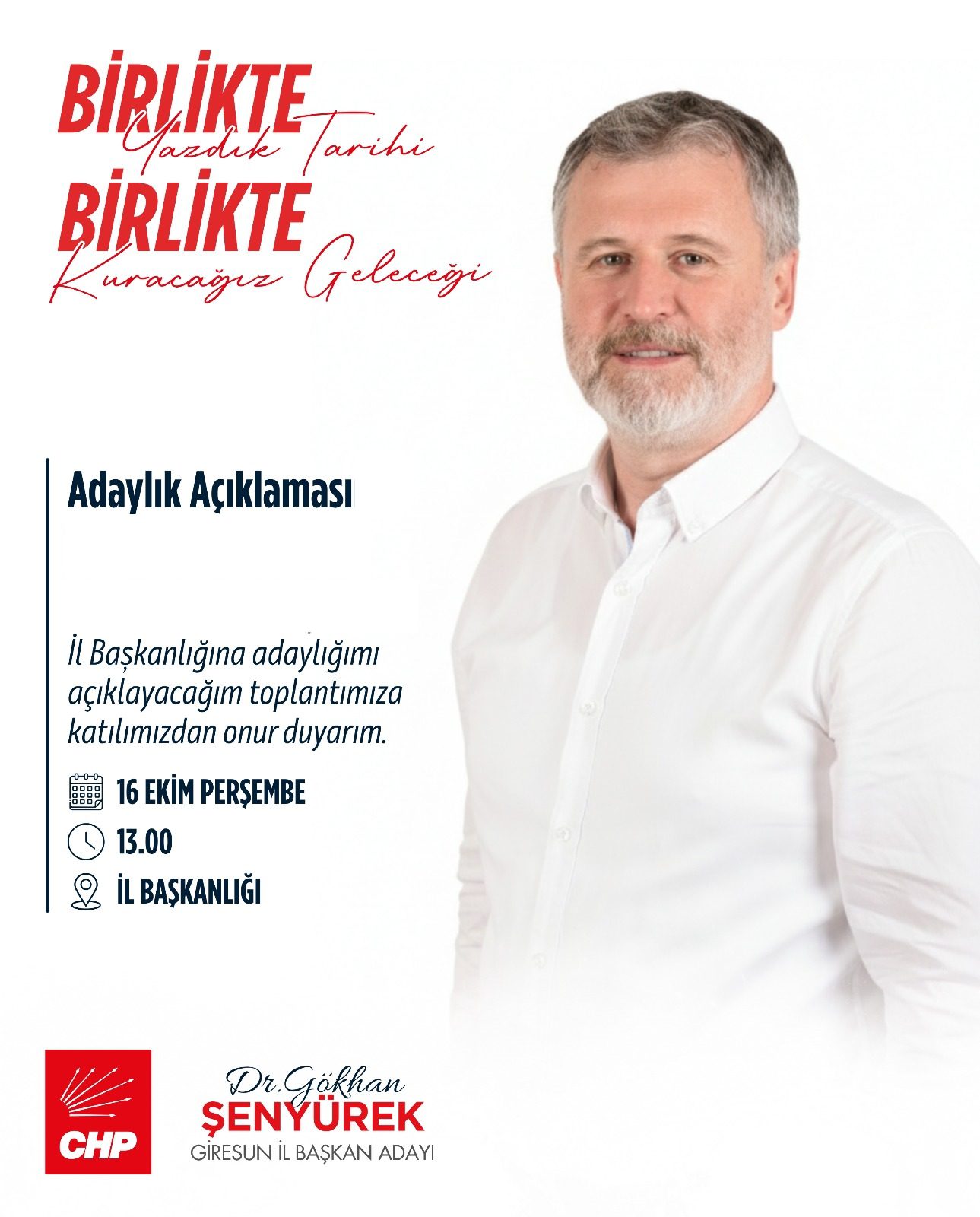 Dr. Gökhan Şenyürek aday