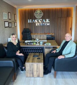 BAŞKAN HALİL ÇETİN’DEN HACCAK TURİZM’E ZİYARET