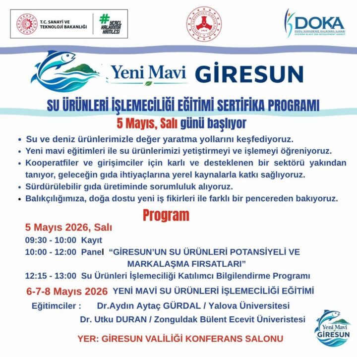 Giresun’un “Yeni Mavi” Dönemi Başlıyor: Deniz Ürünleri Markalaşıyor!
