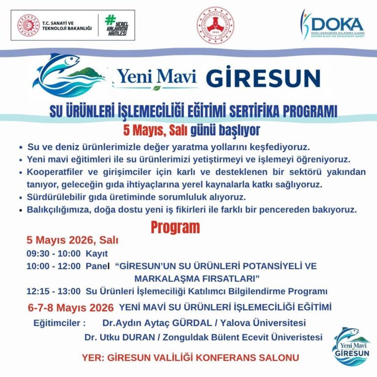 Giresun’un “Yeni Mavi” Dönemi Başlıyor: Deniz Ürünleri Markalaşıyor!