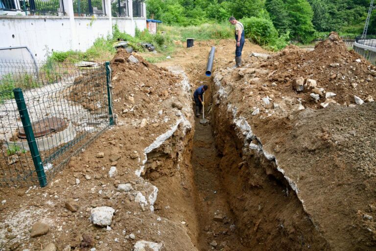 GİRESUN’DA GAZİLER MAHALLESİ’NE YENİ KANALİZASYON HATTI