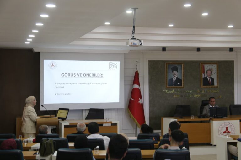 Açık Kapı Projesi Değerlendirme Toplantısı Gerçekleştirildi