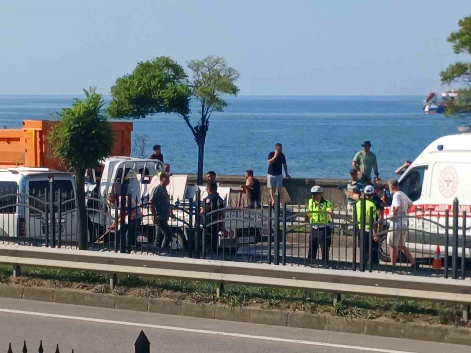 Giresun'da Karadeniz Sahil Yolu'nda