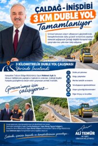 ÇALDAĞ–İNİŞDİBİ KARAYOLU- 3KM DUBLE YOL TAMAMLANIYOR
